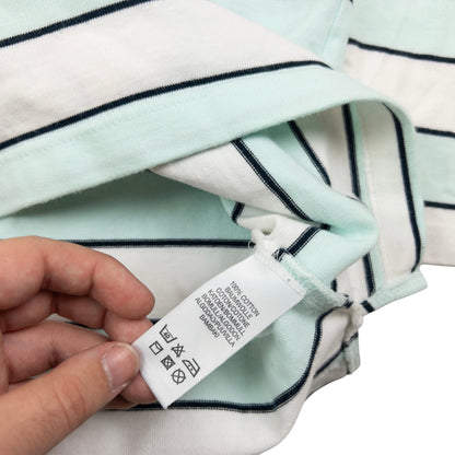 Vintage Burberry Striped Long Sleeve Rugby Polo Shirt Size M