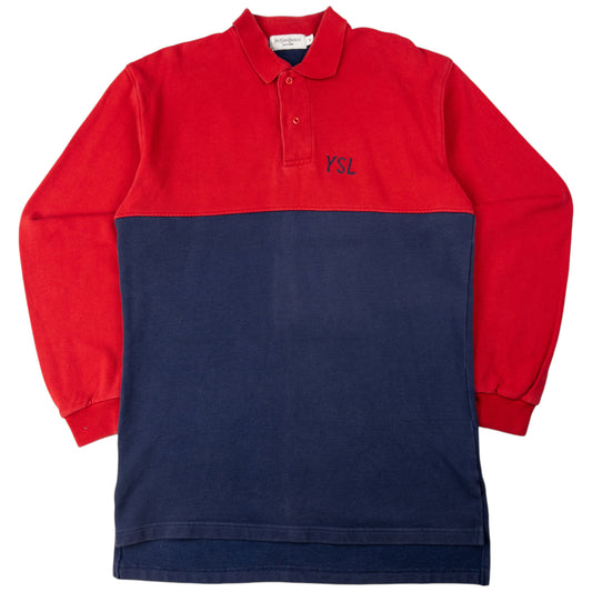 Vintage YSL Yves Saint Laurent Rugby Shirt Size M