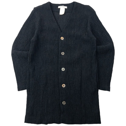 Vintage 90s Plantation By Issey Miyake Crinkle Cardigan Size M