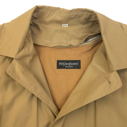 Vintage YSL Yves Saint Laurent Belt Waist Trench Jacket Size