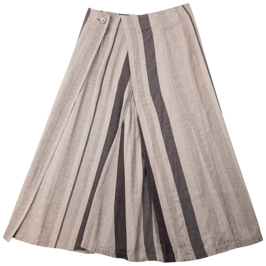 Vintage 90s Plantation By Issey Miyake Striped Skirt Womens Size W27