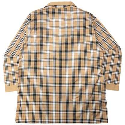 Vintage 2000s Burberry Nova Check Long Sleeve Button Up Pyjama Shirt Size L