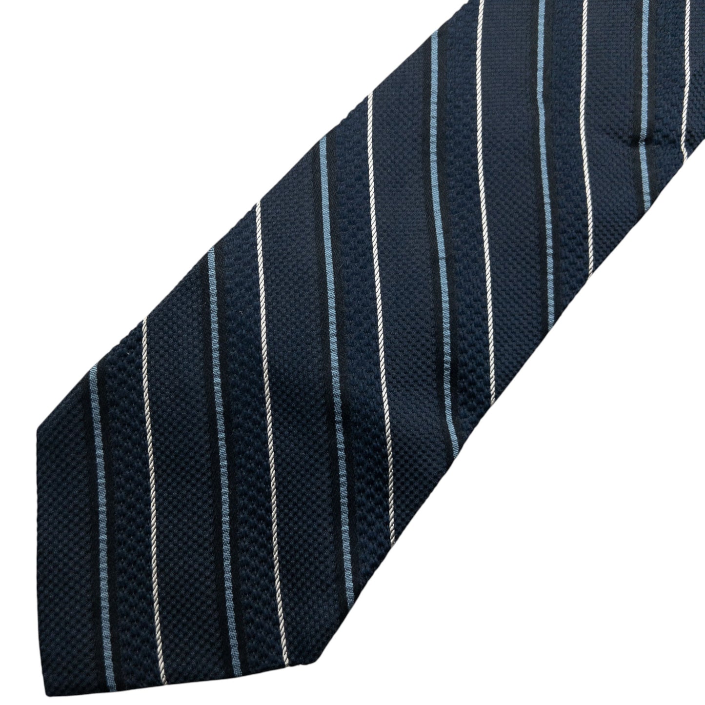 Vintage 90s Issey Miyake Striped Silk Tie