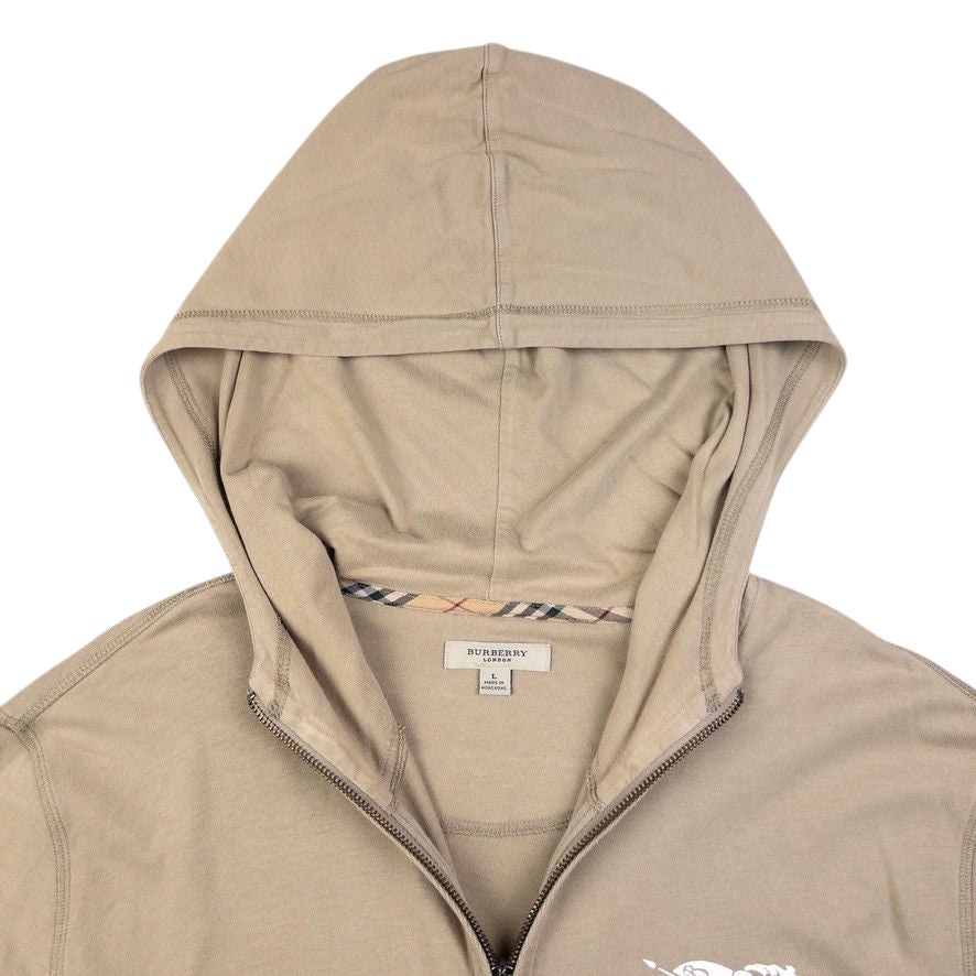 Vintage Burberry Lightweight Zip Up Hoodie Size M