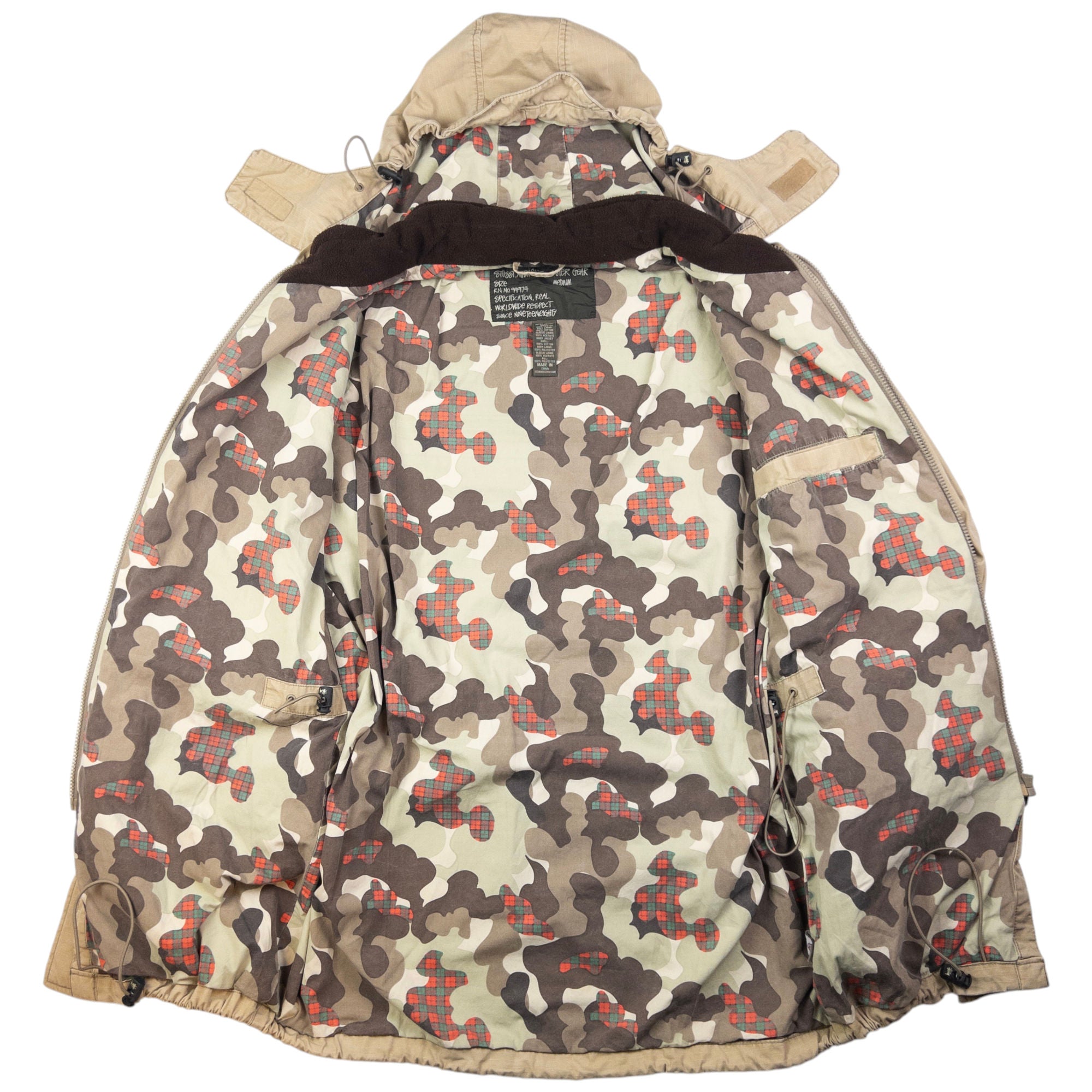 Vintage Stussy Double Zip Layered Jacket Size XL