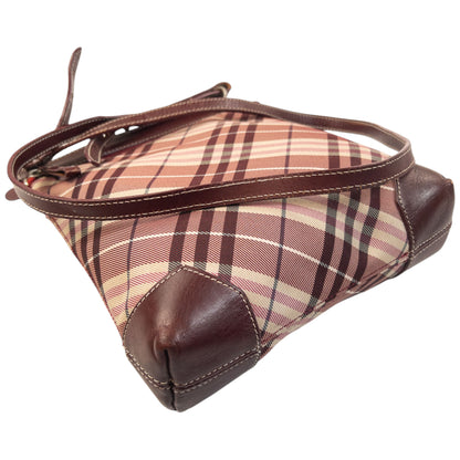 Vintage Burberry Blue Label Nova Check schoudertas uit de jaren 2000