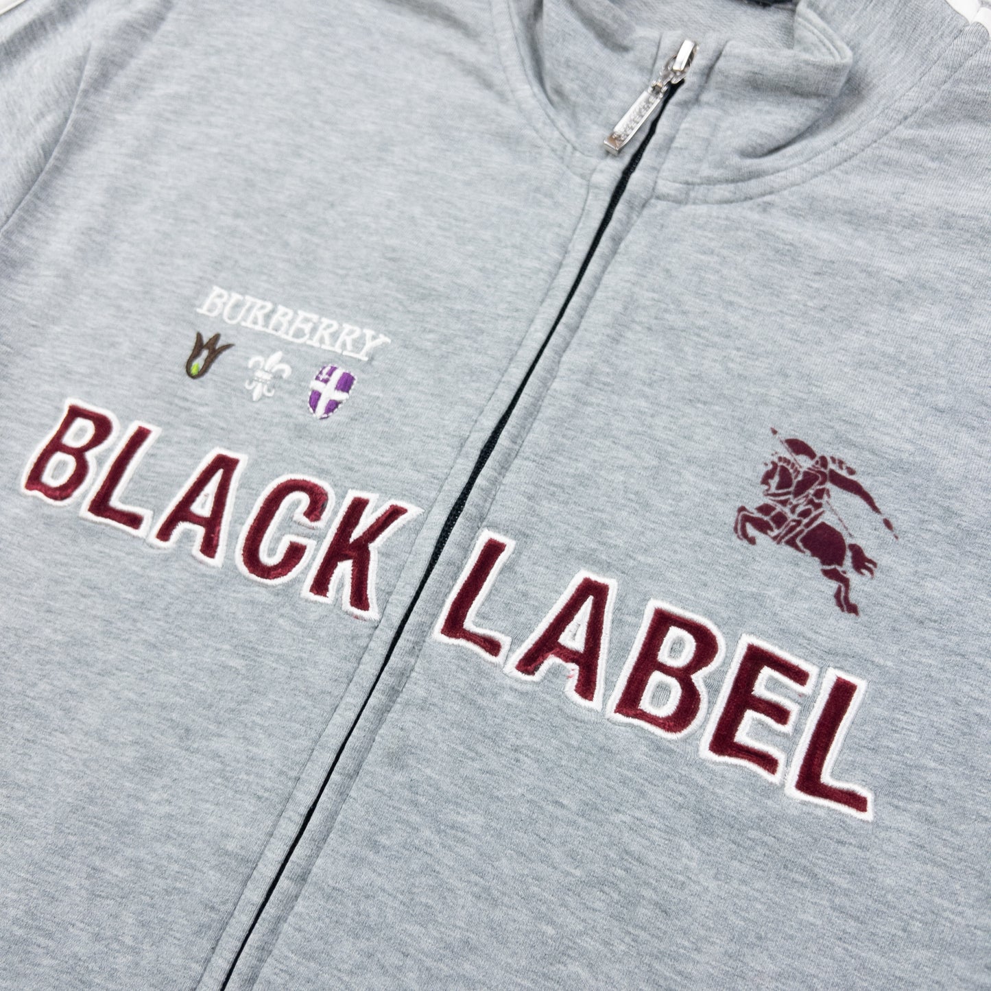 Vintage 2000s Burberry Black Label Zip Up Sweatshirt Size S