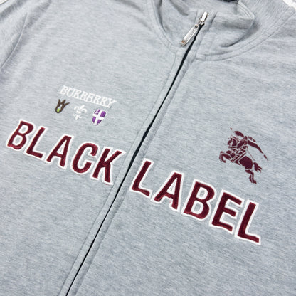 Vintage 2000s Burberry Black Label Zip Up Sweatshirt Size S