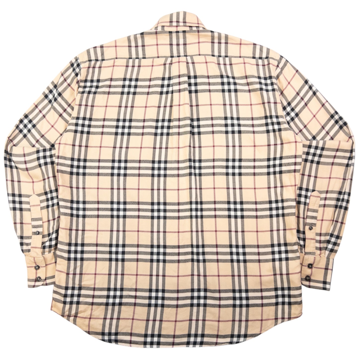 Vintage Burberry Nova Check Long Sleeve Button Up Shirt Size L