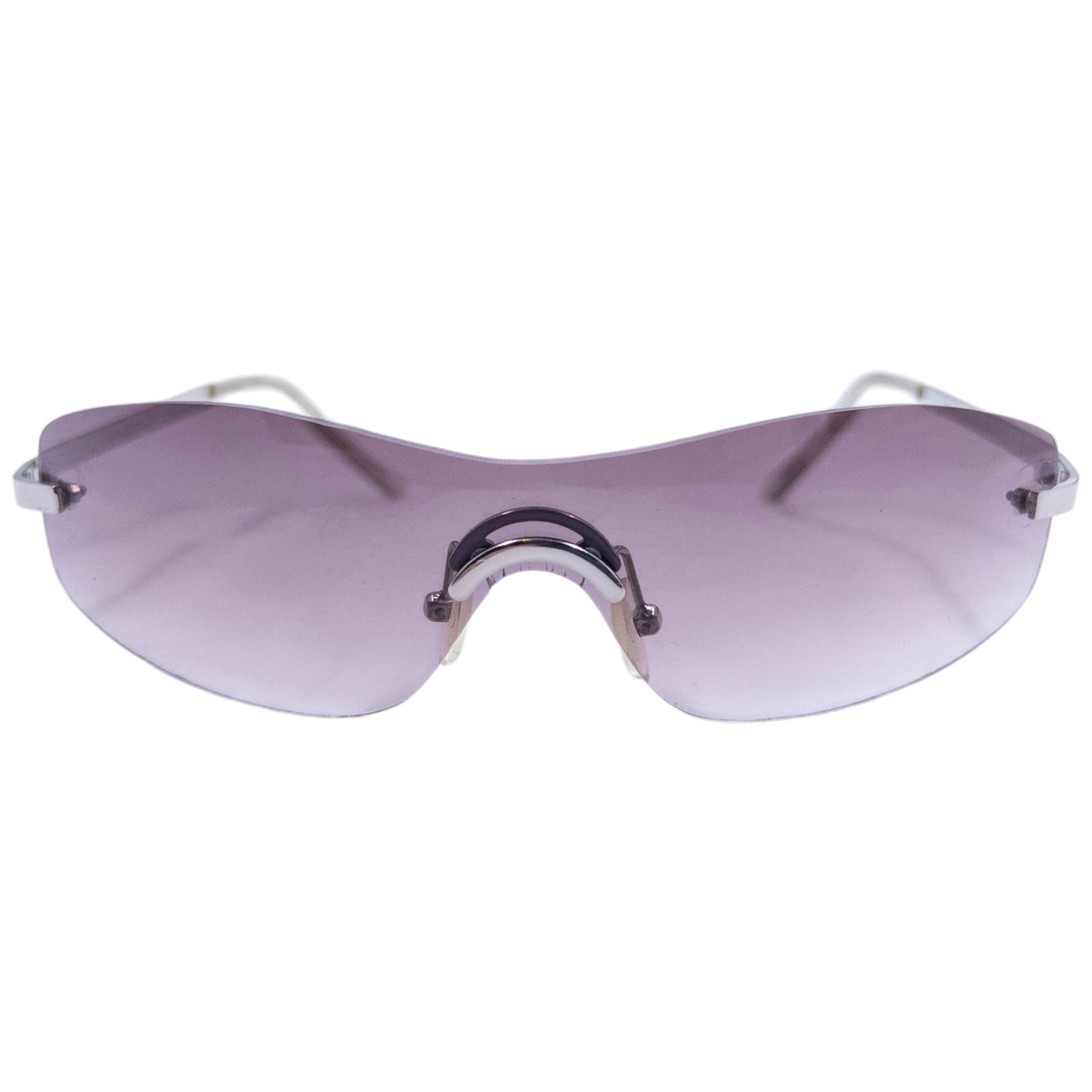 Vintage 2000s Burberry Nova Check Rimless Sunglasses