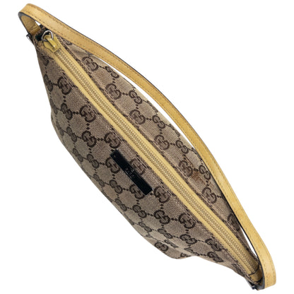 Vintage Gucci Monogram Pochette Mini Baguette Shoulder Bag