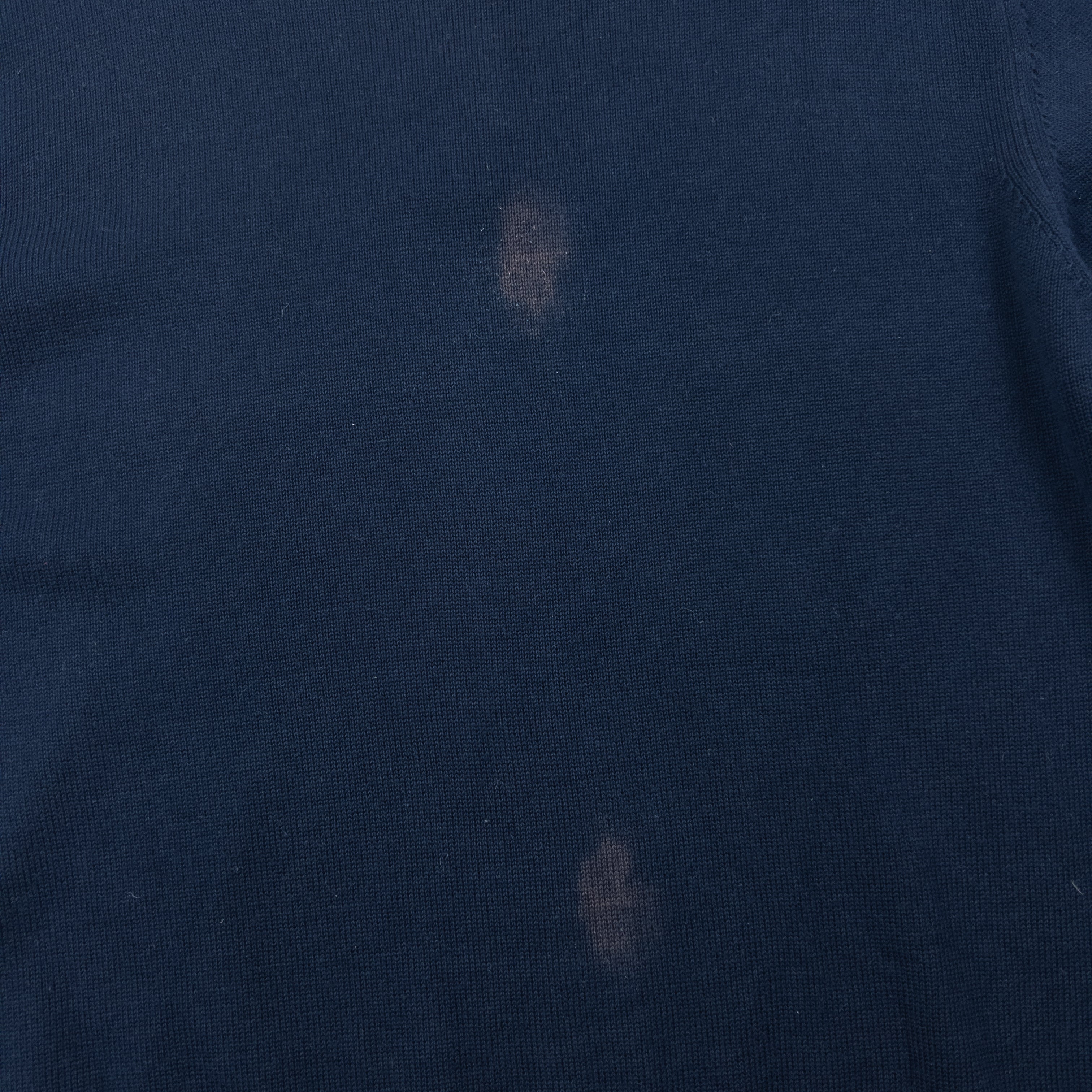 Vintage 2000s Burberry Embroidered Q Zip Jumper Size S