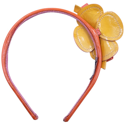 Vintage 2000s Miu Miu Vinyl Flower Headband