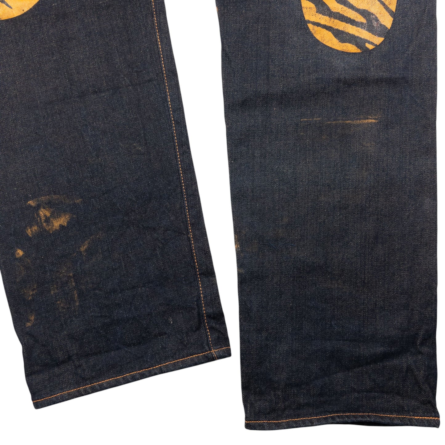 Vintage Evisu Tiger Stripe Daicock Japanese Denim Jeans Size W33