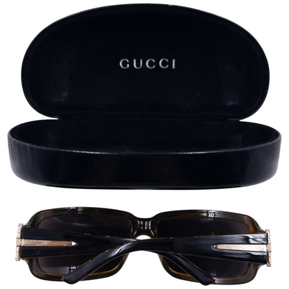 Vintage 2008 Gucci Horse Bit Tortoise Shell Sunglasses