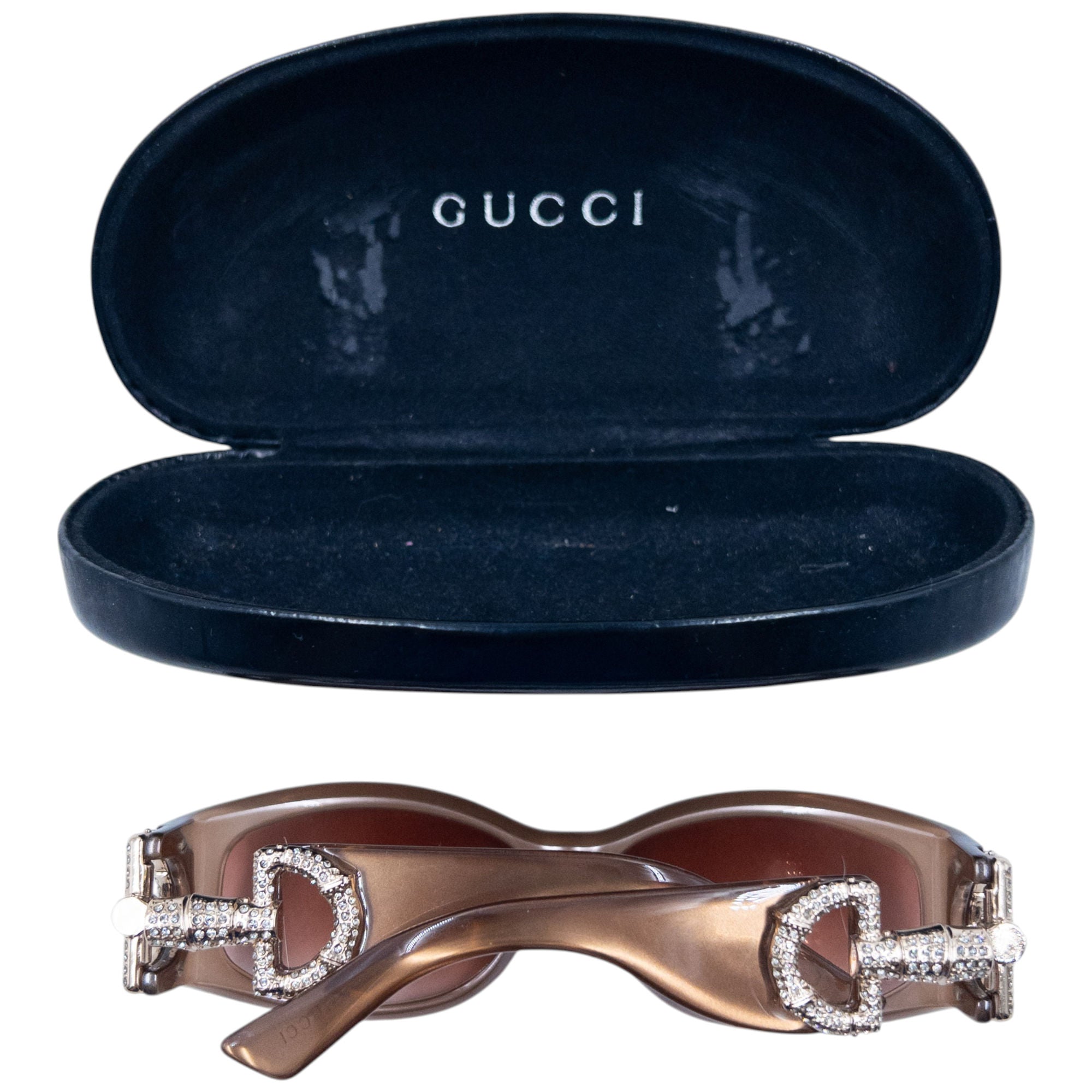 Vintage Gucci Diamonte Horse Bit Sunglasses