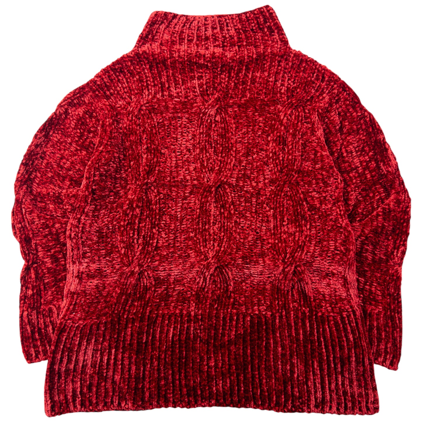 Vintage 2000s Issey Miyake Chenille Knit Turtleneck Jumper Size S