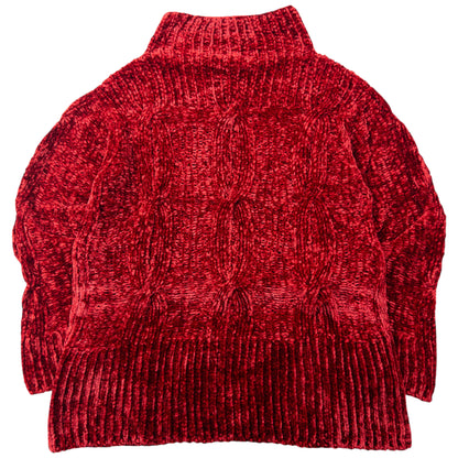 Vintage 2000s Issey Miyake Chenille Knit Turtleneck Jumper Size S