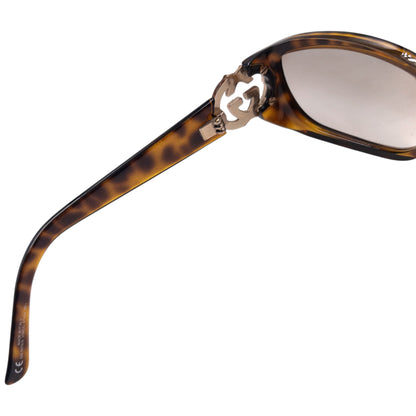 Vintage 2000s Gucci Diamanté Tortoise Shell Sunglasses