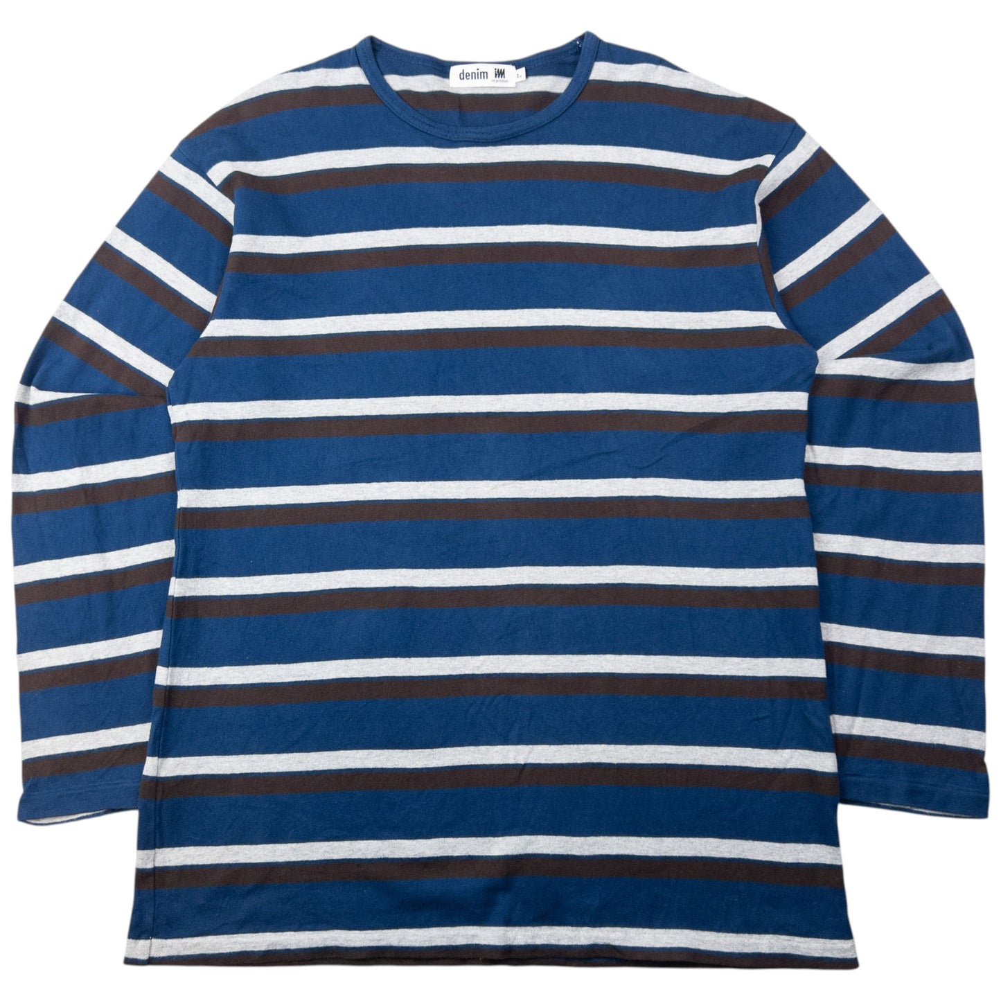 Vintage 90s Issey Miyake Striped Long Sleeve T Shirt Size M