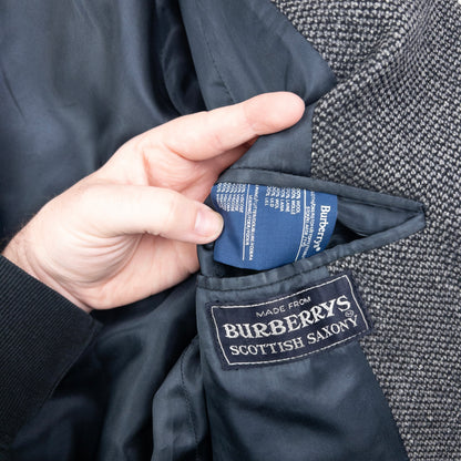Vintage Burberry Longline Wool Jacket Size M