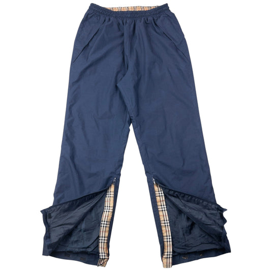 Vintage 2000s Burberry Nova Check Detail Tracksuit Bottoms Size L