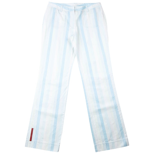 Vintage 2000s Prada Sport Striped Trousers Womens Size W29