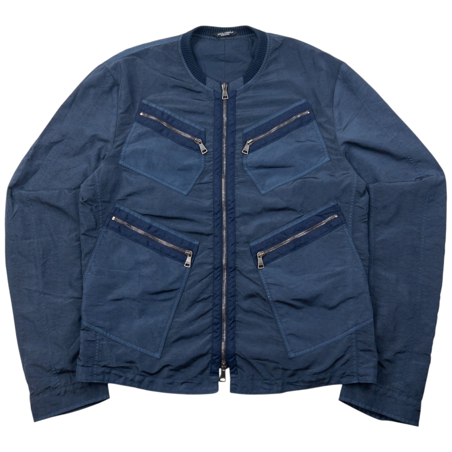 Vintage Dolce & Gabbana Multi Zip Pocket Bomber Jacket Size M