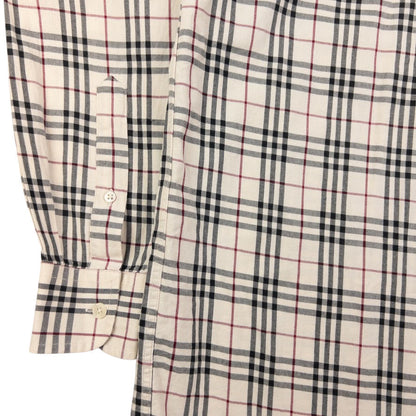 Vintage Burberry Nova Check Long Sleeve Button Up Shirt Size S
