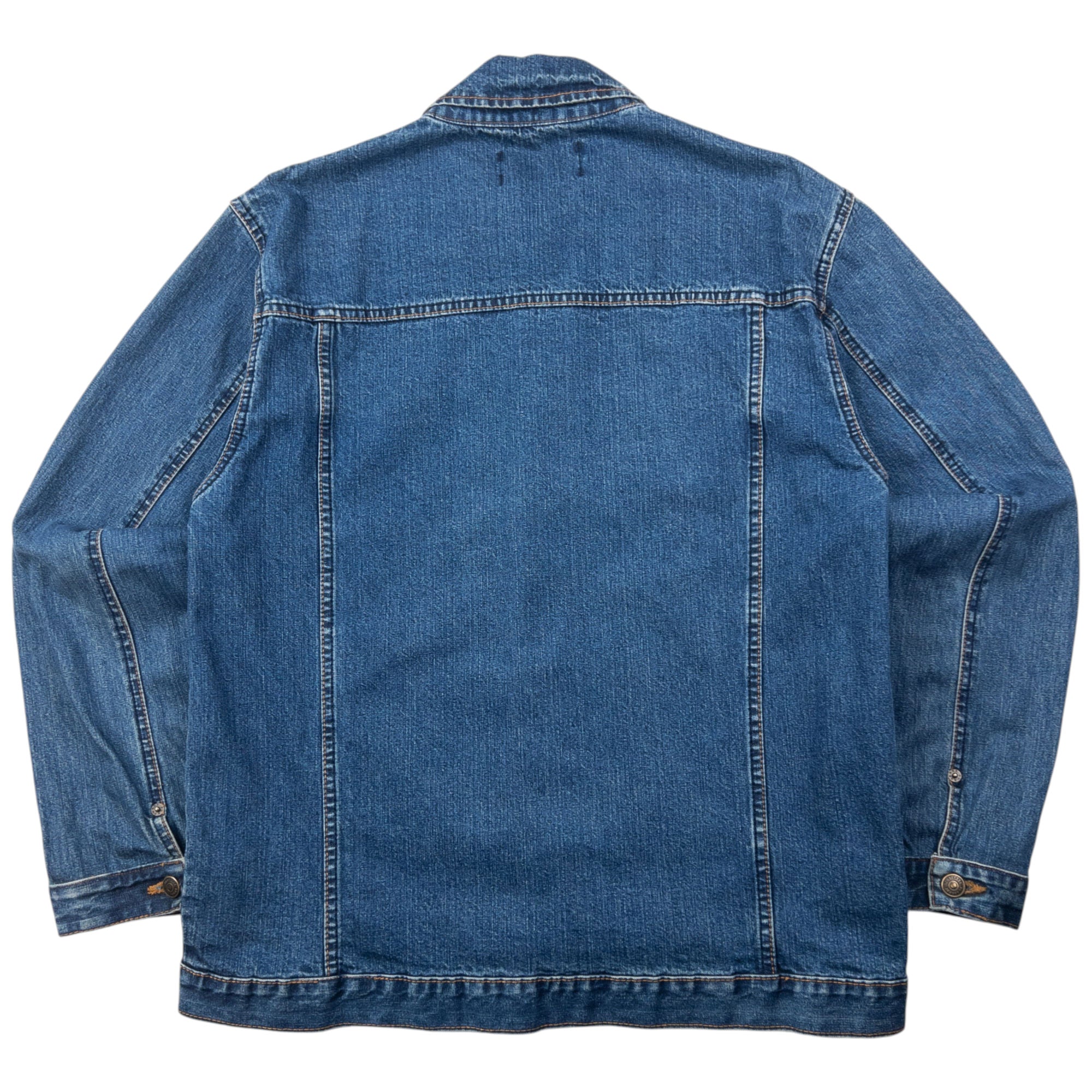 Vintage 2000s Burberry Button Up Denim Jacket Size M