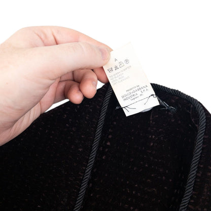 Vintage Dolce & Gabbana Velour Scarf