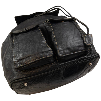 Vintage Jean Paul Gaultier Leather Bucket Backpack