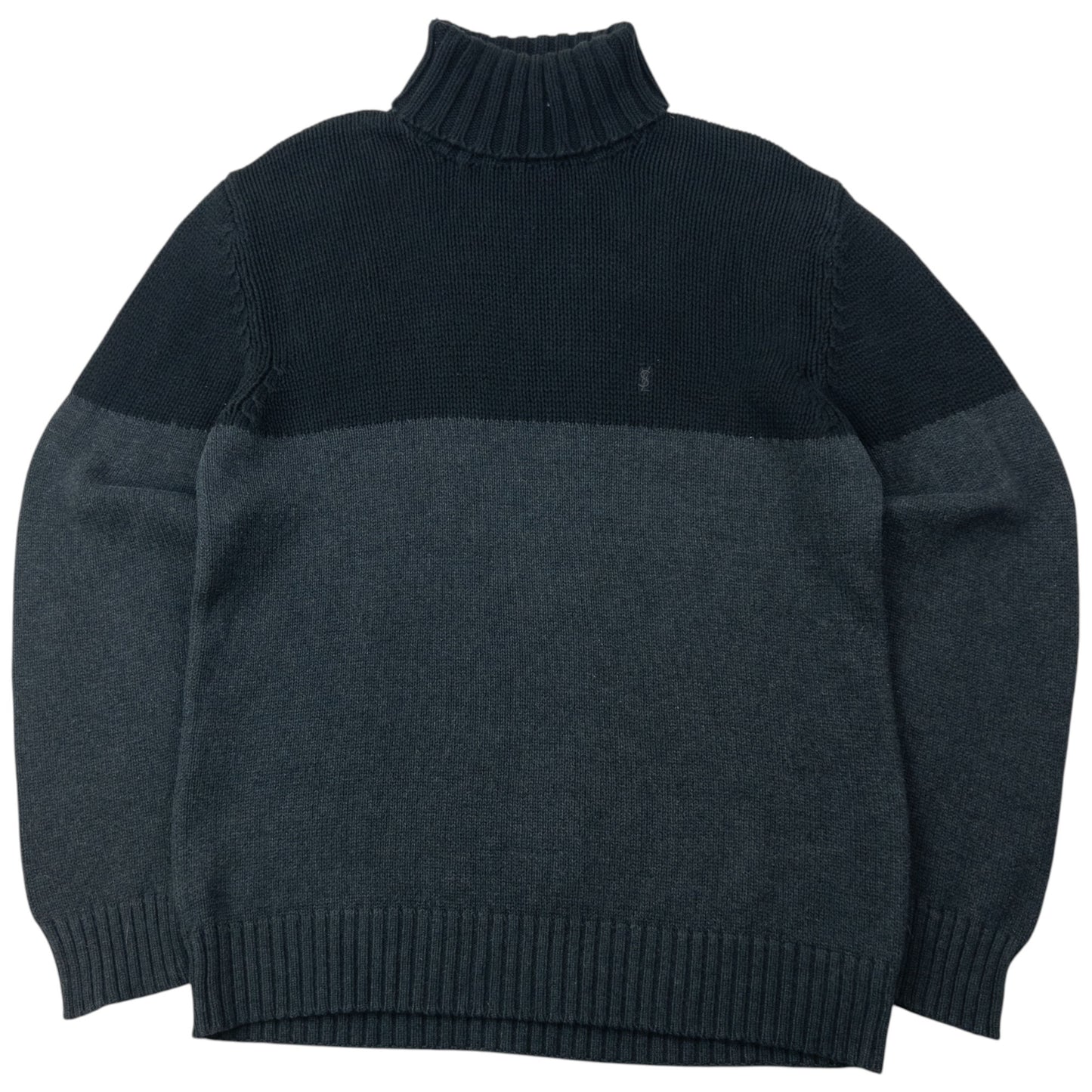 Vintage 2000s YSL Yves Saint Laurent Turtleneck Knit Jumper Size M
