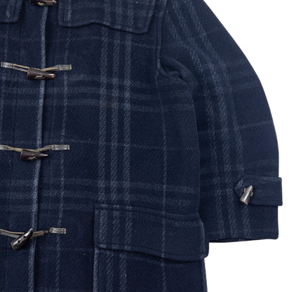 Vintage 2000s Burberry Nova Check Wool Duffle Jacket Size L