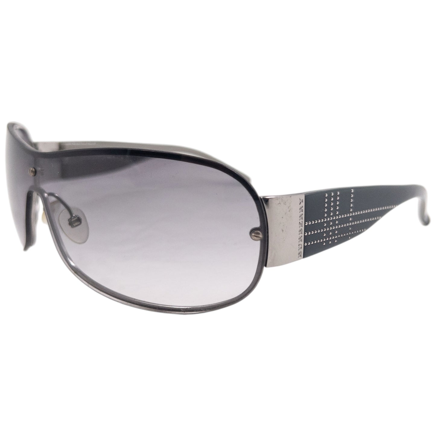 Vintage 2000s Burberry Nova Check Studded Sunglasses