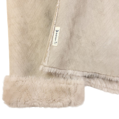 Vintage Armani Jeans Reversible Fur Jacket Womens Size M