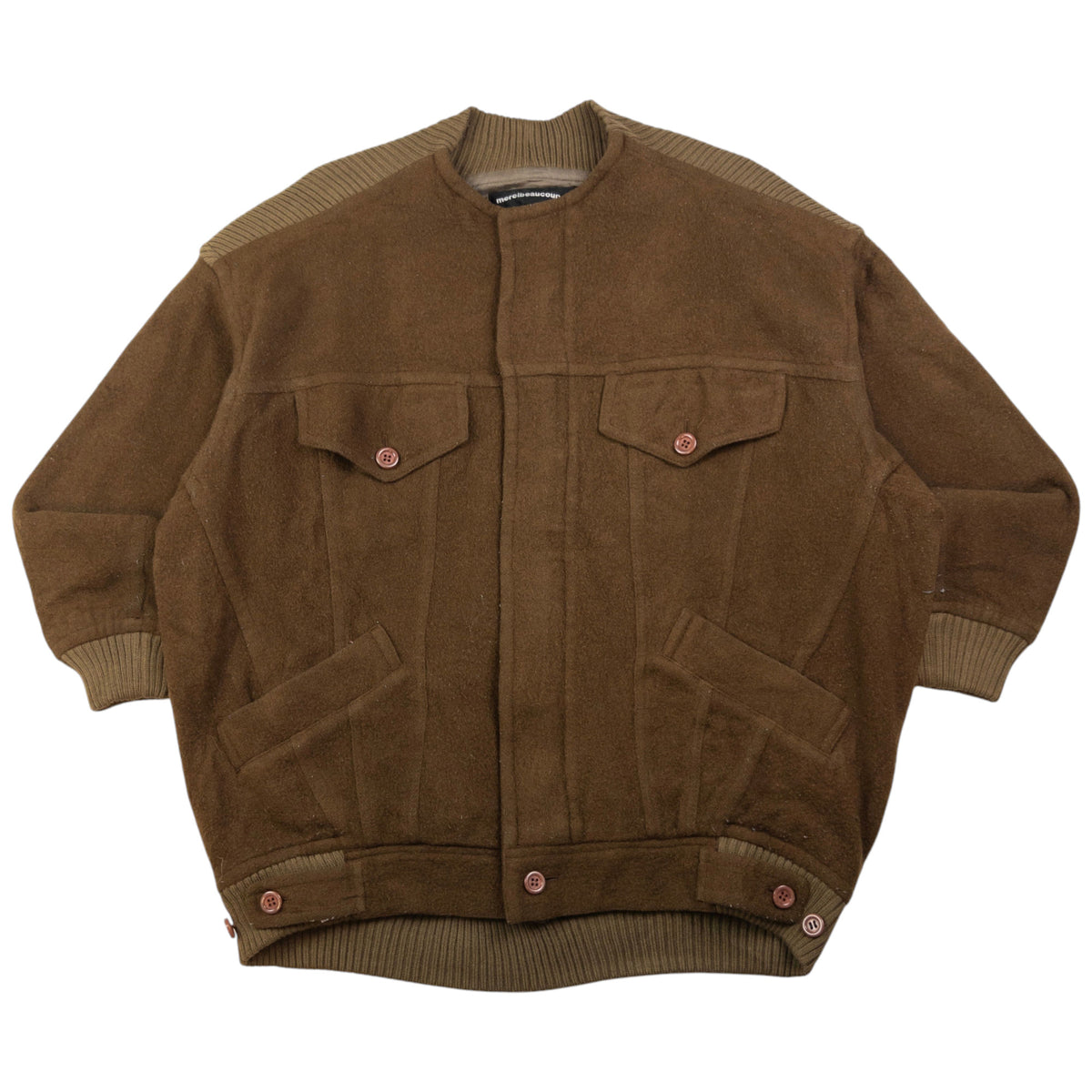 Vintage Mercibeaucoup By Issey Miyake Wool Bomber Jacket Size L