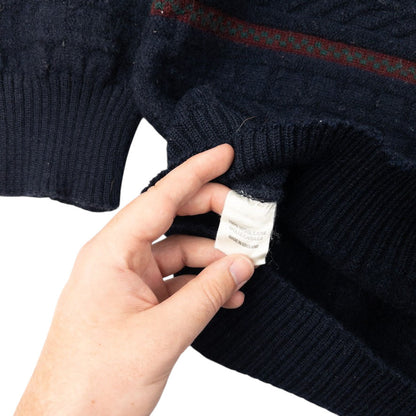 Vintage Burberry Embroidered Knit Jumper Size S