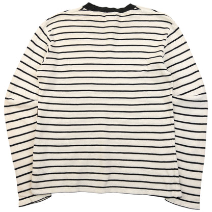 Vintage 90s Yohji Yamamoto D'Urban A.A.R Striped Long Sleeve T Shirt Womens Size M