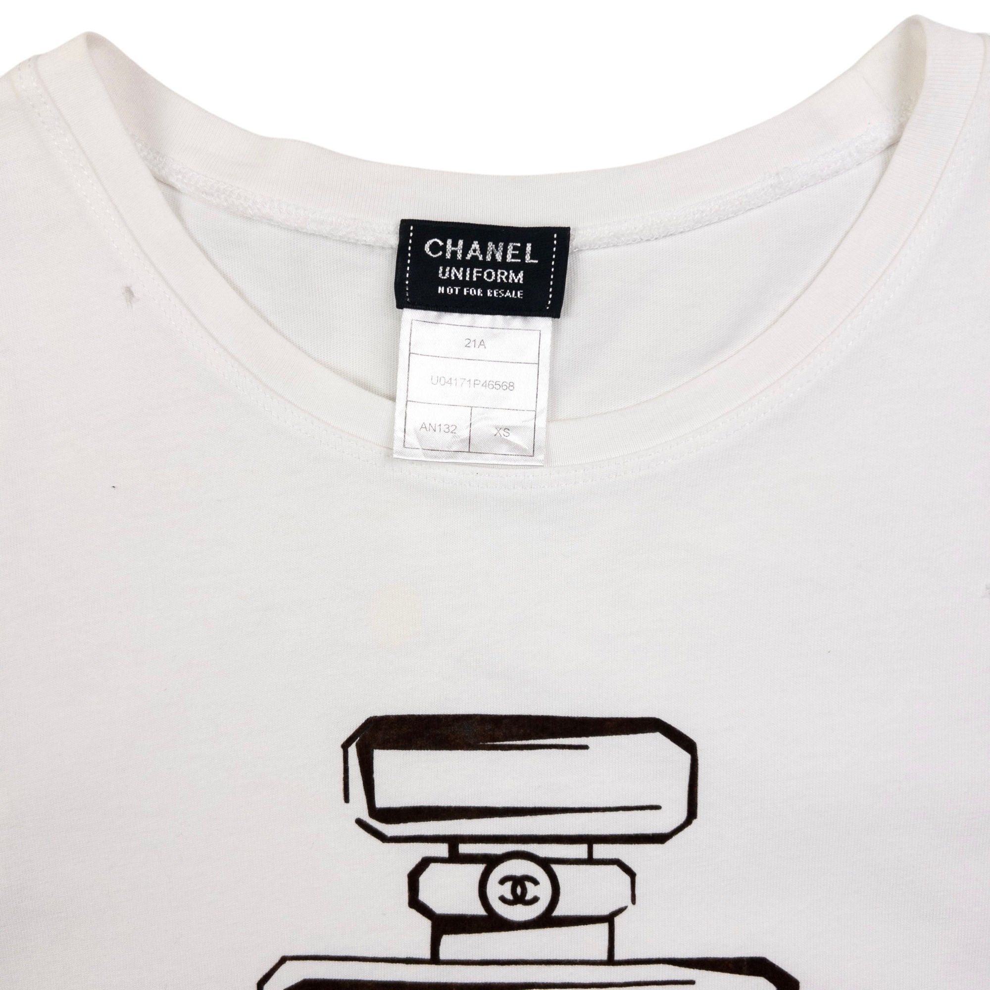 Vintage Chanel Uniform No 5 Bottle T Shirt Womens Size XS | Second