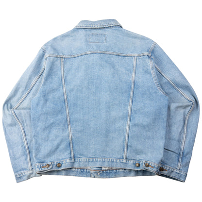 Vintage 90s Armani Jeans Button Up Denim Jacket Size L