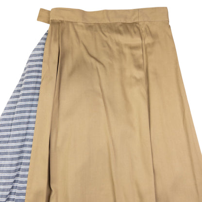 Vintage Yohji Yamamoto Contrast Pleated Skirt Womens Size W24