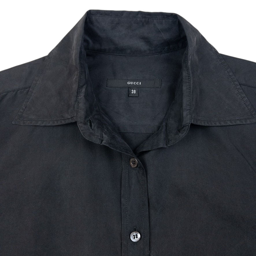 Vintage Gucci Long Sleeve Button Up Silk Shirt Size M