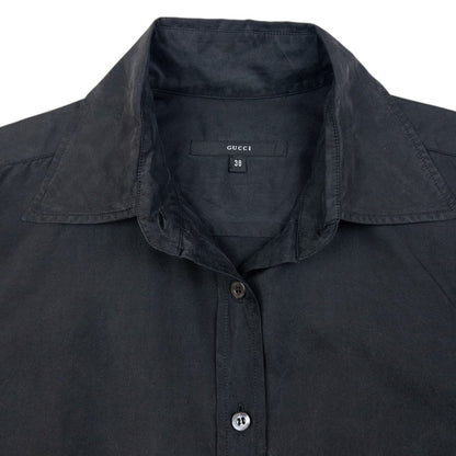 Vintage Gucci Long Sleeve Button Up Silk Shirt Size M