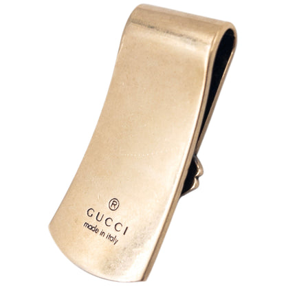 Vintage 2000s Gucci Gold Embossed Money Clip