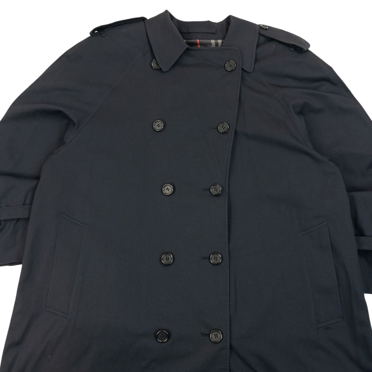 Vintage 90s Burberry Nova Check Lined Trench Jacket Size L