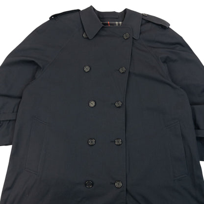 Vintage 90s Burberry Nova Check Lined Trench Jacket Size L