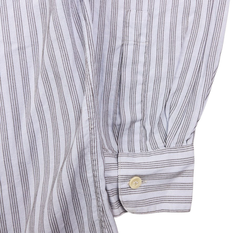 Vintage Issey Miyake Striped Long Sleeve Button Up Shirt Size S