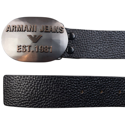 Vintage 2000s Armani Jeans Leather Belt Size XL