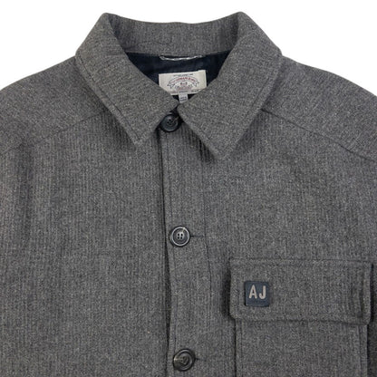 Vintage Armani Jeans Button Up Wool Jacket Size XL